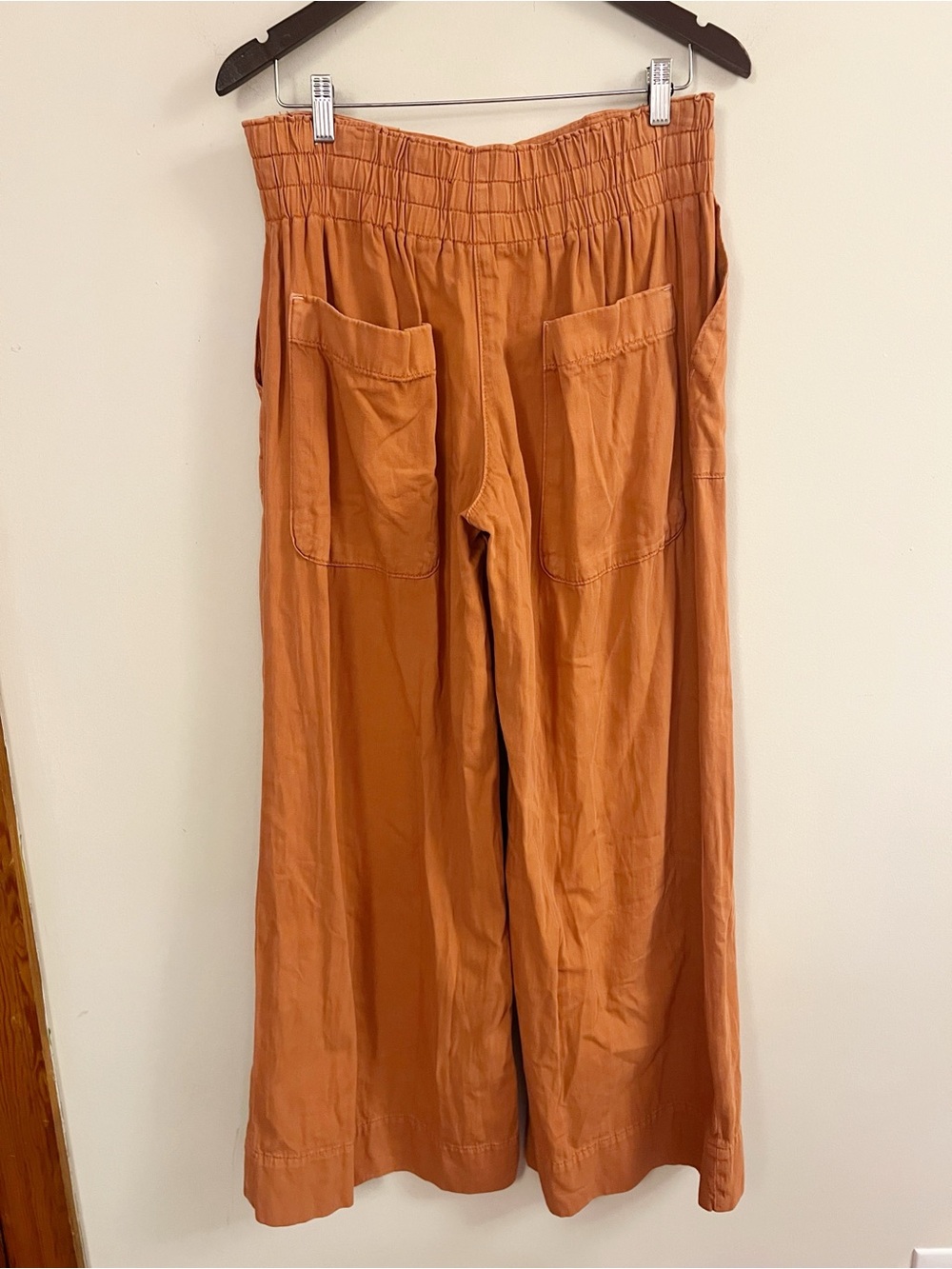 Free People We The Free Breezy Denim Pull-On Jeans Red Mango Size Medium - Picture 7 of 12